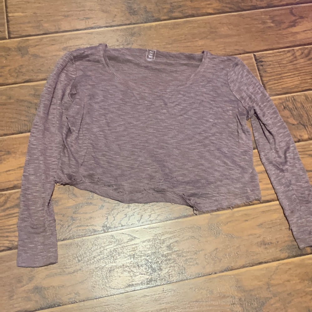 cropped & distressed sweater